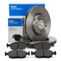 DELPHI Bremsscheiben + Bremsbel&auml;ge f&uuml;r FIAT 500e 332_ Panda 312_ 319_ vorne