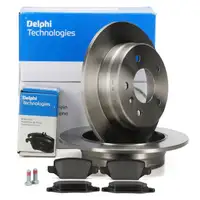 DELPHI Bremsscheiben + Bremsbel&auml;ge f&uuml;r MERCEDES A-Klasse W168 A160-210 A170CDI hinten