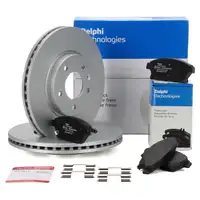 DELPHI Bremsscheiben + Bremsbel&auml;ge f&uuml;r OPEL Astra J Zafira C POC J60 vorne