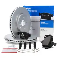DELPHI Bremsscheiben + Bremsbeläge für OPEL Astra K POC J60/J79 vorne