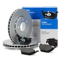 DELPHI Bremsscheiben + Bremsbel&auml;ge f&uuml;r SEAT Mii SKODA Citigo VW Up vorne
