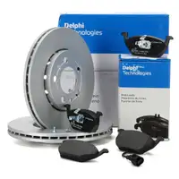 DELPHI Bremsscheiben + Beläge für AUDI A1 A3 8L SEAT SKODA VW Golf 4 Polo 9N vorne