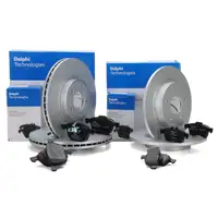 DELPHI Bremsscheiben + Bel&auml;ge f&uuml;r FORD Focus C-Max/C-Max DM2 Focus 2 vorne + hinten