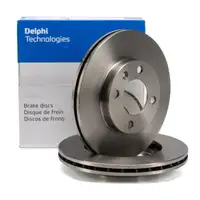 DELPHI BG2109 Bremsscheiben Satz f&uuml;r VW Golf 1 2 3 Passat Vento SEAT Ibiza 2 1 vorne