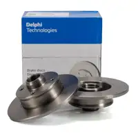DELPHI Bremsscheiben Satz f&uuml;r VW Golf 1 2 3 Passat SEAT Ibiza 2 Toledo 1 hinten