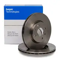 DELPHI Bremsscheiben f&uuml;r ALFA ROMEO Mito FIAT Panda Punto Qubo Stilo PEUGEOT Bipper vorne