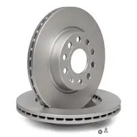 DELPHI Bremsscheiben + Bel&auml;ge f&uuml;r VW Beetle 5C PR-1ZQ Golf Plus PR-1ZF vorne