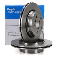 DELPHI Bremsscheiben Satz f&uuml;r BMW X3 E83 2.0i-30i 2.0d-35d hinten 34213332217