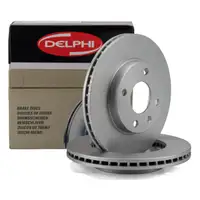 DELPHI BG4818C Bremsscheiben Satz f&uuml;r OPEL Karl C16 1.0/LPG vorne 569130/13584676