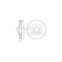 DELPHI Bremsscheiben + Bremsbel&auml;ge f&uuml;r OPEL Corsa D 1.6 Turbo OPC 211 PS vorne