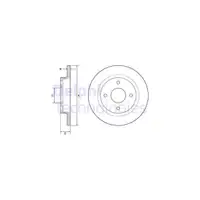 DELPHI Bremsen Set Bremsscheiben + Bremsbel&auml;ge f&uuml;r FORD Fiesta 7 MK7 hinten