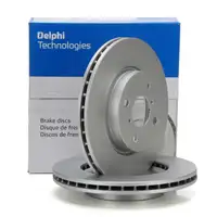 DELPHI BG4116C Bremsscheiben Satz f&uuml;r TOYOTA Yaris P13 + Liftback P9 vorne