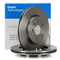 DELPHI BG4190 Bremsscheiben Satz f&uuml;r OPEL Insignia A SAAB 9-5 YS3G 17/18 Zoll hinten