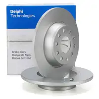 DELPHI BG5020C Bremsscheiben Satz f&uuml;r VW Golf 5 6 Passat B6/7 Tiguan Touran 8P 8U hinten