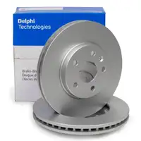 DELPHI BG5067C Bremsscheiben Satz f&uuml;r OPEL Astra K 15 Zoll POC J67 vorne 13515906