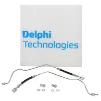 2x DELPHI Bremsschlauch Bremsleitung f&uuml;r VW Passat B5 AUDI A6 SKODA Superb 1 hinten au&szlig;en