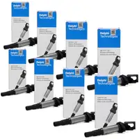 8x DELPHI GN10572-12B1 Z&uuml;ndspule f&uuml;r BMW E60 E61 F10 F11 F12 F13 X5 X6 12137575010