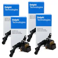 4x DELPHI GN10690-12B1 Z&uuml;ndspule f&uuml;r MERCEDES W176 W246 W205 M270 M274 M133 A2749061400