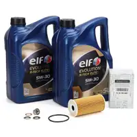 10L elf Evolution R-TECH ELITE 5W-30 Motoröl + ORIGINAL Ölfilter für RENAULT 3 2.3 dCi