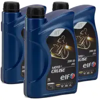 3L 3 Liter ELF Motor&ouml;l &Ouml;L 4T 4-TAKT MOTO CRUISE 20W-50 20W50 API SH JASO MA2