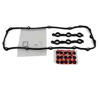ELRING Ventildeckeldichtung + 15x febi Dichtung Schrauben f&uuml;r BMW E46 E39 X5 M54 10.2002