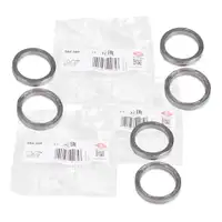 6x ELRING Dichtring Abgaskr&uuml;mmer f&uuml;r BMW E81-88 E90-93 E60 E61 X1 X3 N52 N53 18407530606