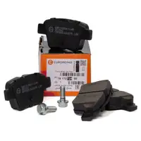 EUROREPAR Bremsbel&auml;ge Bremskl&ouml;tze f&uuml;r CITROEN C4 1 PEUGEOT 207 307 hinten 1617272480