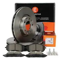 EUROREPAR Bremsscheiben + Bel&auml;ge f&uuml;r CITROEN Berlingo FIAT Doblo OPEL PEUGEOT vorne