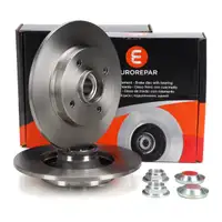 EUROREPAR Bremsscheiben + Radlager Satz f&uuml;r CITROEN DS OPEL PEUGEOT hinten 1619237980