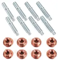 8x FA1 Stiftschraube Stehbolzen Abgaskr&uuml;mmer M7 11127593376 + Kupfermutter f&uuml;r BMW