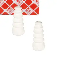 2x febi Anschlagpuffer Gummianschlag f&uuml;r VW Golf 5 6 Passat B6 B7 Tiguan 5N AUDI 8X hinten