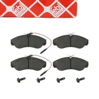 febi 16069 Bremsbel&auml;ge + Warnkontakt f&uuml;r FIAT Ducato CITROEN Jumper PEUGEOT Boxer vorne