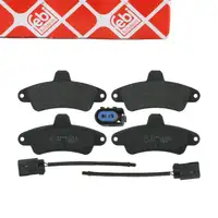 febi Bremsbel&auml;ge Bremsbelagsatz + Warnkontakt f&uuml;r FORD 1 MK1 1.8 2 MK2 hinten 1088938