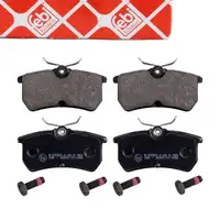 febi Bremsbel&auml;ge Bremsbelagsatz f&uuml;r FORD Focus 1 MK1 Fiesta 5 MK5 6 MK6 hinten 1075565