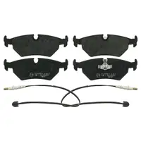 febi Bremsbel&auml;ge + Warnkontakt f&uuml;r CITROEN Evasion 22 U6 PEUGEOT 806 FIAT Ulysse hinten