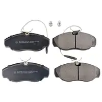 febi Bremsbel&auml;ge + Warnkontakt f&uuml;r CITROEN Jumper FIAT Ducato PEUGEOT Boxer 230 ZCT vorne