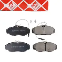 febi Bremsbel&auml;ge + Warnkontakt f&uuml;r CITROEN Jumper FIAT Ducato PEUGEOT Boxer 230 ZCT vorne