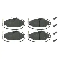 febi Bremsbel&auml;ge Bremsbelagsatz + Warnkontakt f&uuml;r CITROEN Xsara ZX PEUGEOT 306 406 vorne