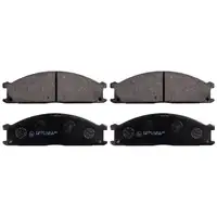 febi Bremsbel&auml;ge Bremsbelagsatz f&uuml;r NISSAN NP300 Pick Up D22 Terrano 1 WD21 Urvan vorne