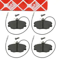 febi 16369 Bremsbel&auml;ge + Warnkontakt f&uuml;r CITROEN ZX N2 Bj. 03.1991-10.1997 vorne 95658557