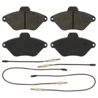 febi 16415 Bremsbel&auml;ge Bremsbelagsatz + Warnkontakt f&uuml;r CITROEN Xantia X1 X2 vorne 4251.57