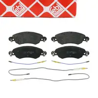 febi Bremsbel&auml;ge + Warnkontakt f&uuml;r CITROEN C5 1 1.8 16V Bj. 03.2001-08.2004 vorne 4252.14