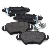 febi Bremsen Set Bremsscheiben + Bremsbel&auml;ge f&uuml;r OPEL Astra G ohne ABS 4-Loch hinten