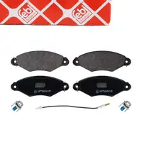 febi Bremsbel&auml;ge Bremsbelagsatz f&uuml;r CITROEN Xsara N1 RENAULT Kangoo NISSAN Kubistar vorne