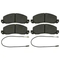 febi Bremsbel&auml;ge Bremsbelagsatz + Warnkontakt f&uuml;r RENAULT Trafic TXX TXW OPEL Arena vorne