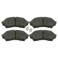 febi 16498 Bremsbel&auml;ge Bremsbelagsatz f&uuml;r MAZDA 323 F S 6 BJ 1.3 1.4 1.5 vorne 1U1H-33-28Z