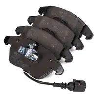 febi Bremsscheiben + Bremsbel&auml;ge + Sensor f&uuml;r VW Polo 5 8X Ibiza 4 Fabia 2 3 4 Rapid vorne