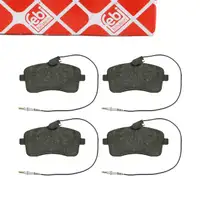 febi 16547 Bremsbel&auml;ge + Warnkontakt f&uuml;r PEUGEOT 407 6D Coupe 6C 407 SW 6E vorne 4252.77