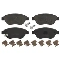 febi 16630 Bremsbel&auml;ge Bremsbelagsatz Bremskl&ouml;tze f&uuml;r FIAT 500L 351 352 OPEL Corsa D vorne