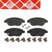 febi 16630 Bremsbel&auml;ge Bremsbelagsatz Bremskl&ouml;tze f&uuml;r FIAT 500L 351 352 OPEL Corsa D vorne